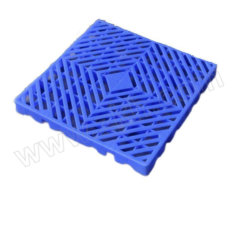YISHU/翊舒 塑料防潮垫板 加厚方格30x30x3cm 蓝色 1个