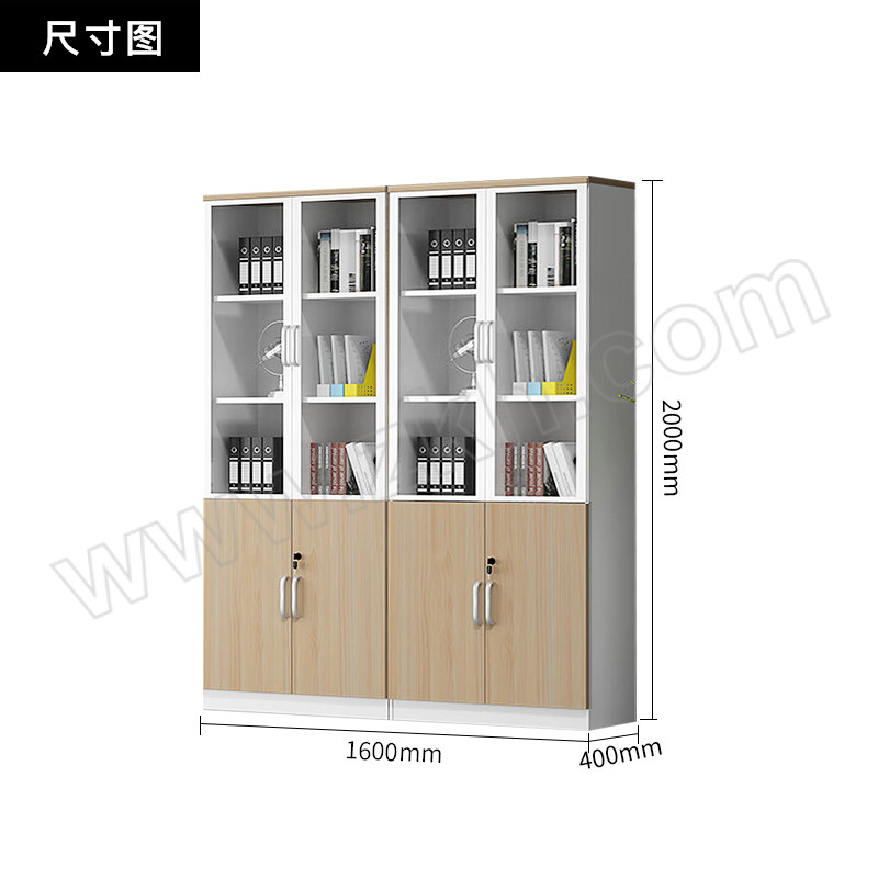 SH/斯翰 枫木色四门文件柜 WJG-10 1张