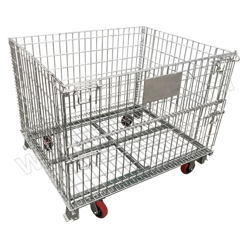 XMB/鑫美博 折叠仓储笼车 A525F 1000×800×840mm 线径5.6mm 网目规格50×50mm 承重1000kg 1个
