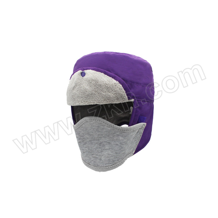 MKSO/美克赛欧 可拆卸口罩保暖雷锋帽 MKSO-LFM-05 S 紫色 帽围52~54cm 1顶