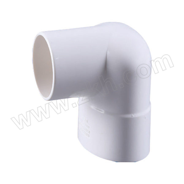 VASEN/伟星 椭圆90度弯头(异径插口式)(PVC-U排水配件)白色 dn63*50 1只