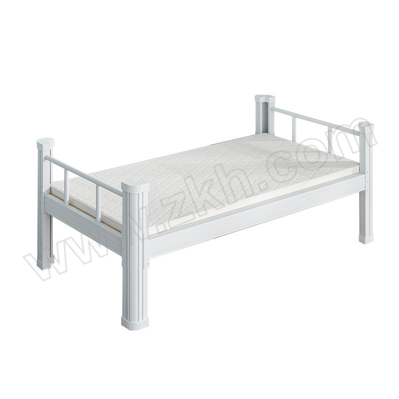 KAIYUANSHUN/凯源顺 钢制1米宽灰白色型材单人床带床垫 KYS-XCS02 尺寸2000×1000×750mm 1张