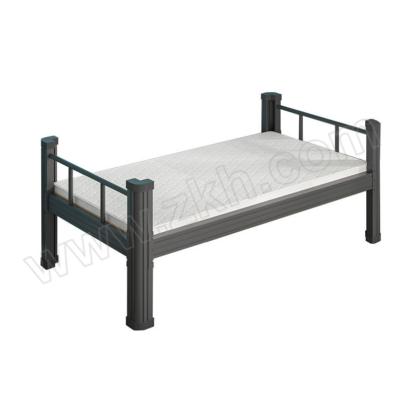 KAIYUANSHUN/凯源顺 钢制1500宽黑色型材单人床带床垫 KYS-XCSD01 尺寸2000×1500×750mm 1张