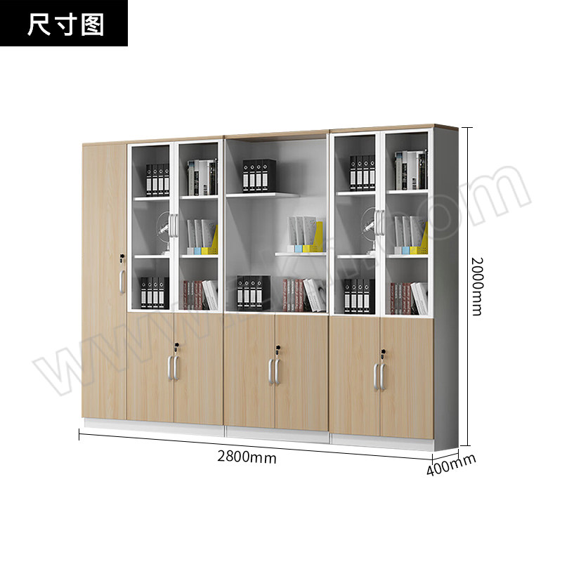 SH/斯翰 枫木色七门文件柜 WJG-10 1张