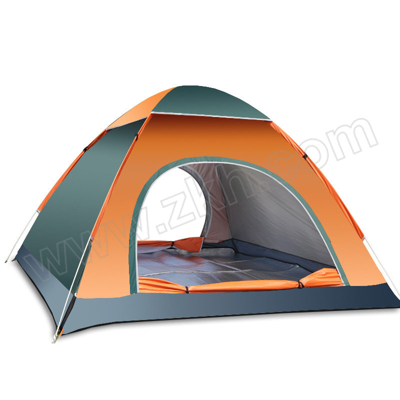 AXD/安先达 户外速开露营帐篷 SH-1000 3~4人绿橘色(200×200×120cm) 1顶
