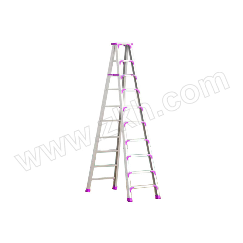 XIEFENGLONG/协丰隆 紫色双筋加强款铝合金人字梯 3.5米加固款 双筋 全加固款 承重300斤以上 1件