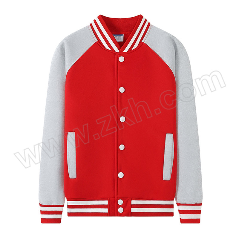 QIANYIYANG/千以扬 棒球服开衫 QYY-WY-722 XL 红色+灰色 1件