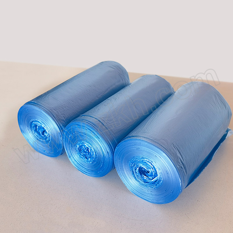 RDE/利得 家用平口式蓝色特厚垃圾袋 50×60cm 3丝 90只 1包