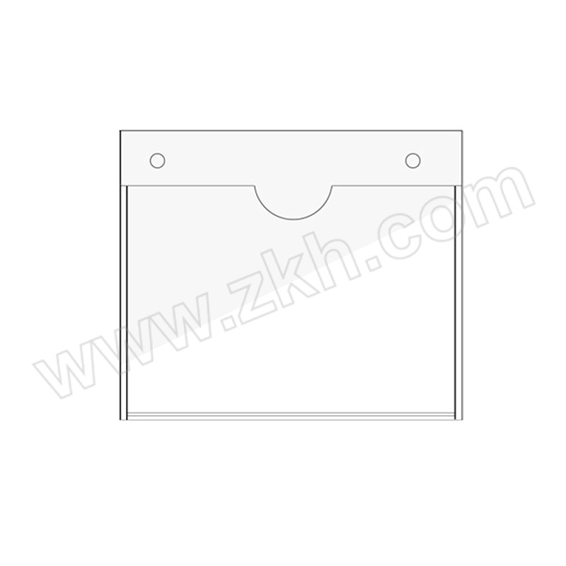 WOSHANGYU/沃尚羽 透明挂墙亚克力卡槽 2孔挂墙A3:297×420(双层横款) N43549 1个