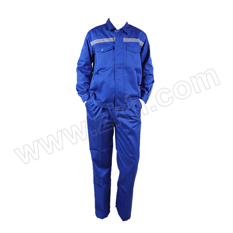ZHELJ/浙蓝鲸 车间春秋工作服套装 ZLJ-025 M 艳兰色 含上衣×1+裤子×1 1套