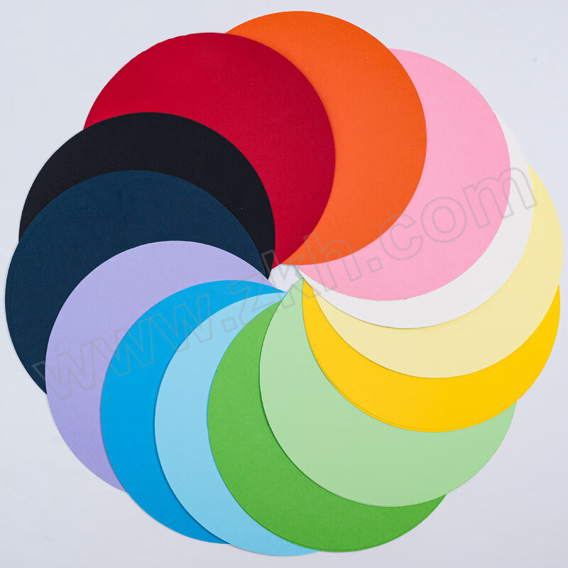 NVV 彩色圆形卡纸 BQ-Y20-15 15色 20×20cm 30张 1包