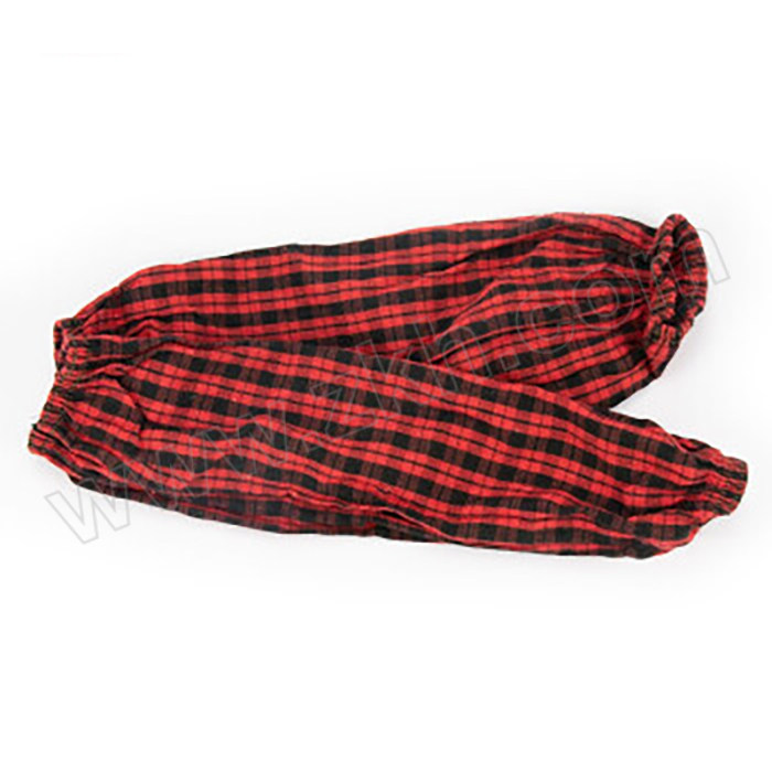 ICEY/冰禹 BYll-65系列格子棉布袖套 均码 红色/蓝色随机发货 10双 1包