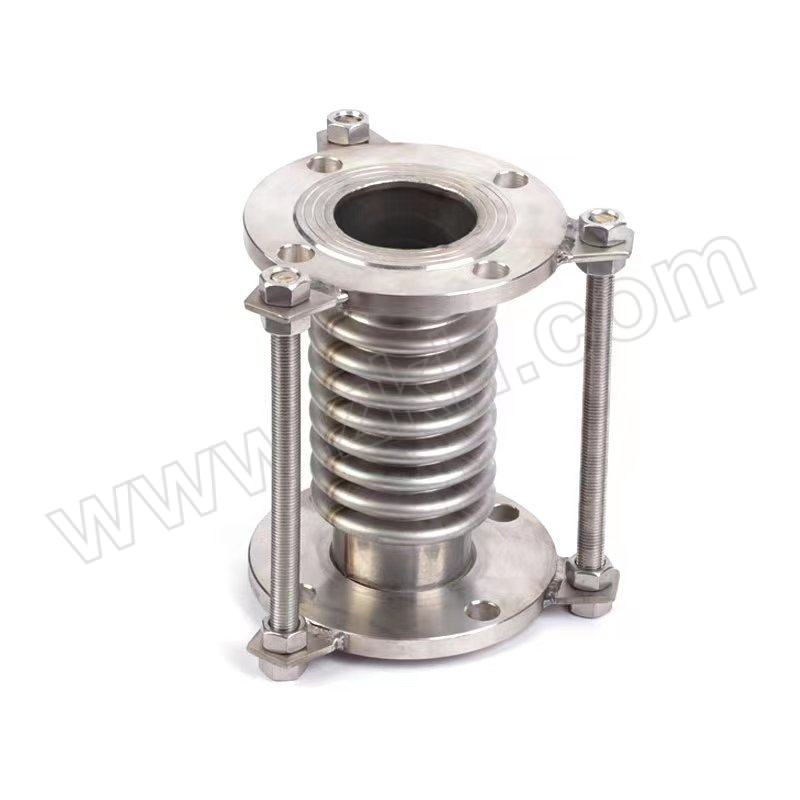 JLZ/冀隆泽 金属波纹补偿器 DN100 PN10 L=150mm 波体材质304 法兰材质Q235碳钢其他连接件材质碳钢 1件