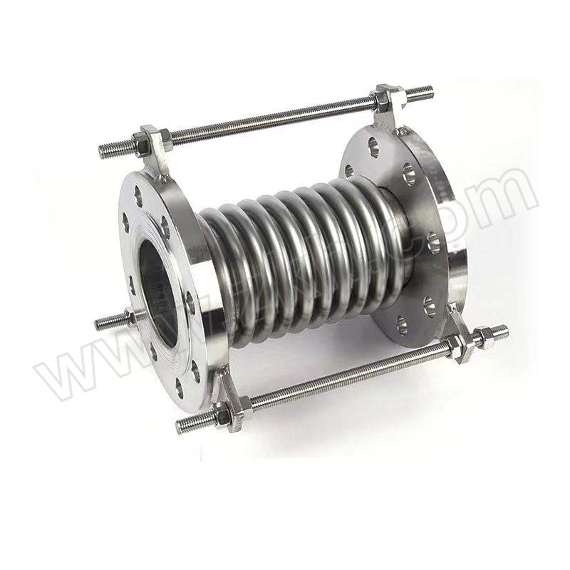 JLZ/冀隆泽 金属波纹补偿器 DN100 PN10 L=150mm 波体材质304 法兰材质Q235碳钢其他连接件材质碳钢 1件