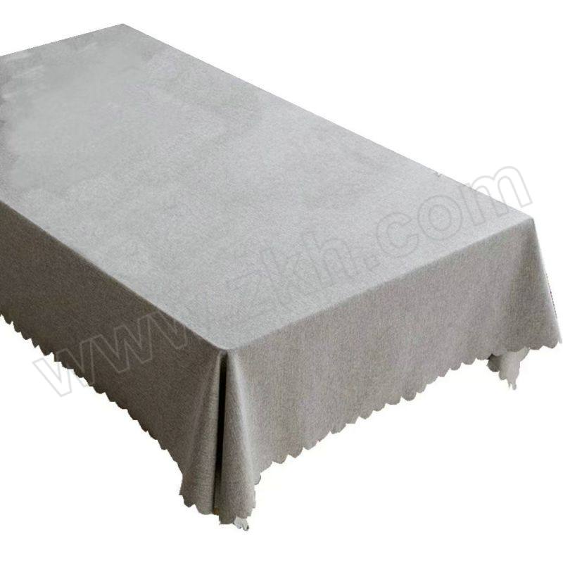 JINZHENHE/金臻赫 镀膜棉麻桌布 灰色 120×180cm 防水防油 易打理 1张