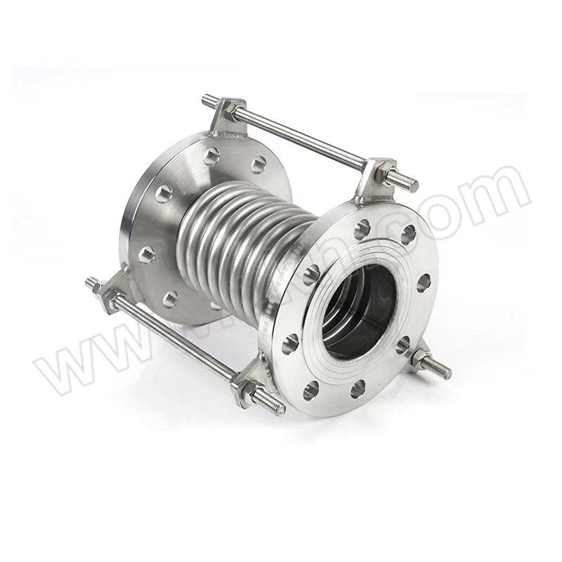 JLZ/冀隆泽 金属波纹补偿器 DN100 PN10 L=400mm 波体材质304 法兰材质Q235碳钢其他连接件材质碳钢 1件