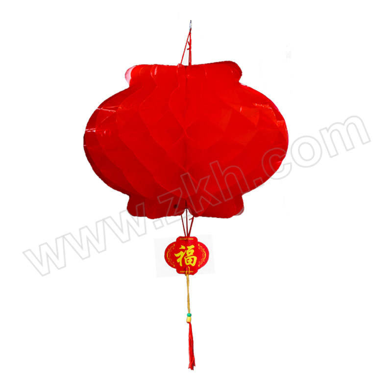 KUALI/跨厉 新年塑纸小红灯笼 高度9cm直径12cm 10个每包 1包