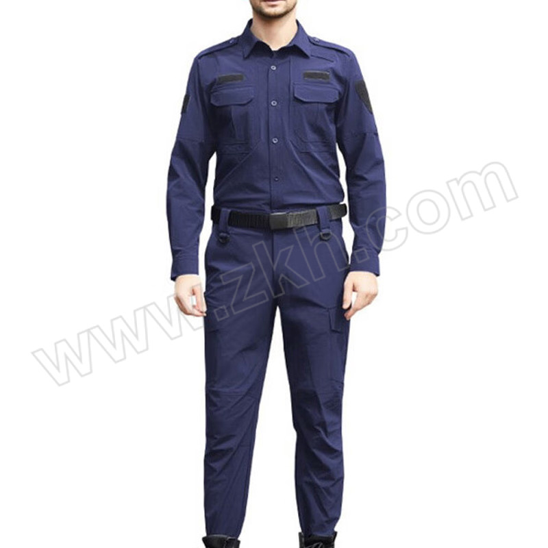 ALINIU/阿力牛 速干劳保工作服套装 AGF499 2XL 蓝色 含上衣×1+裤子×1 1套
