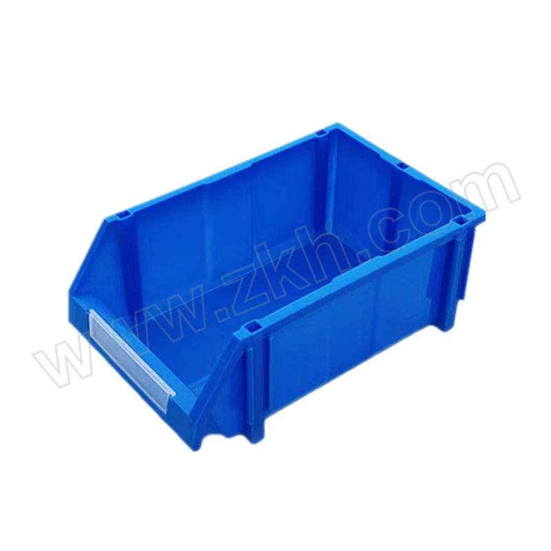 YJ/羽佳 组合式塑料零件盒 B4 外尺寸250×150×120mm 内尺寸210×125×110mm 蓝色 配4根支柱+1块标签盖 1个