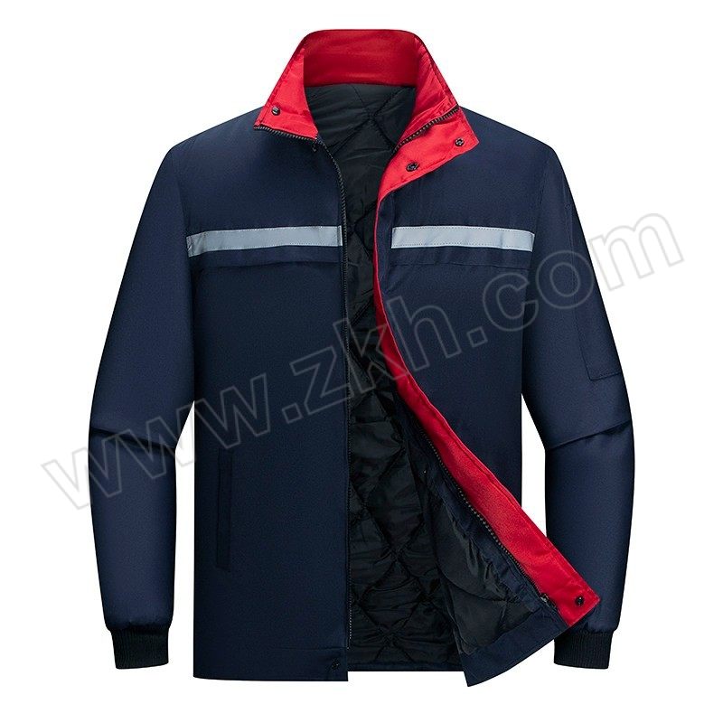 ZHELJ/浙蓝鲸 冬季加厚反光夹克棉衣 ZLJ-FGGZF-095 M 藏蓝色 1件