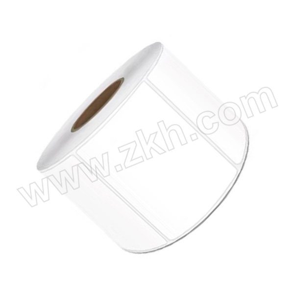 ZKH/震坤行 铜版纸标签 白色 国产材质 70×50mm 1000张 跳距3mm 管芯内径76mm 单排 1卷