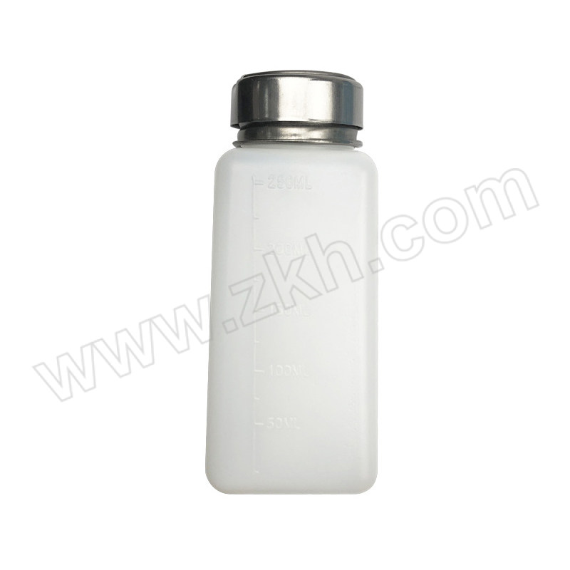 XWH/希万辉 按压式铝芯酒精瓶 XWH-JJP-001 白色 5.4×5.4×12.9cm 250mL 1个