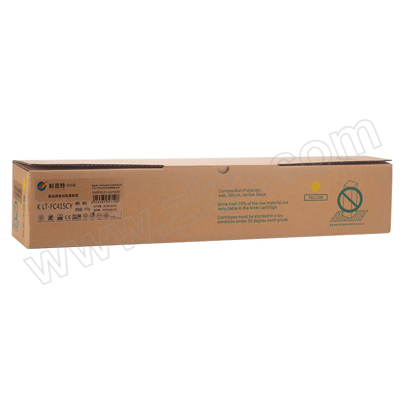 KST/科思特 专业版粉盒(鼓粉分离) K LT-FC415CY 黄色 单支装 (适用联想2510) 27500页 1支