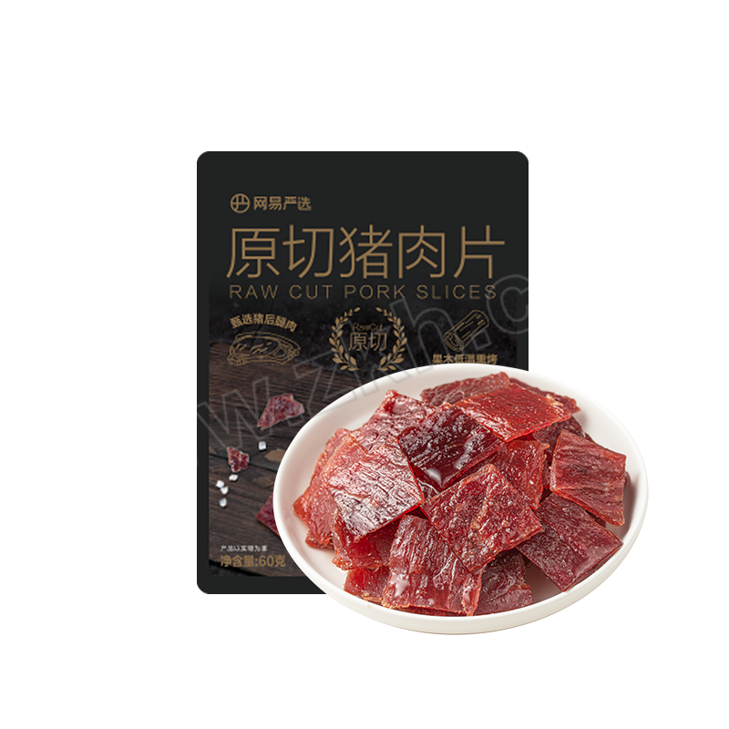 WYYX/网易严选 猪肉脯升级整肉原切高蛋白原切猪肉片 黑胡椒味60g×3 60g×3 1组