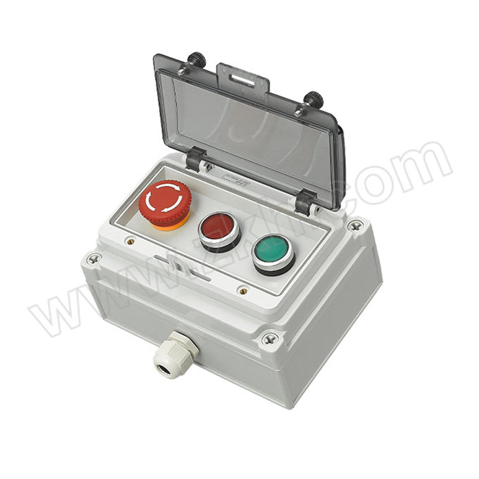 SLD/索隆达 户外防水按钮开关控制盒 SLD-121710F-03/RGY 3位防水盒+急停按钮+红色复位按钮+绿色复位按钮 1个