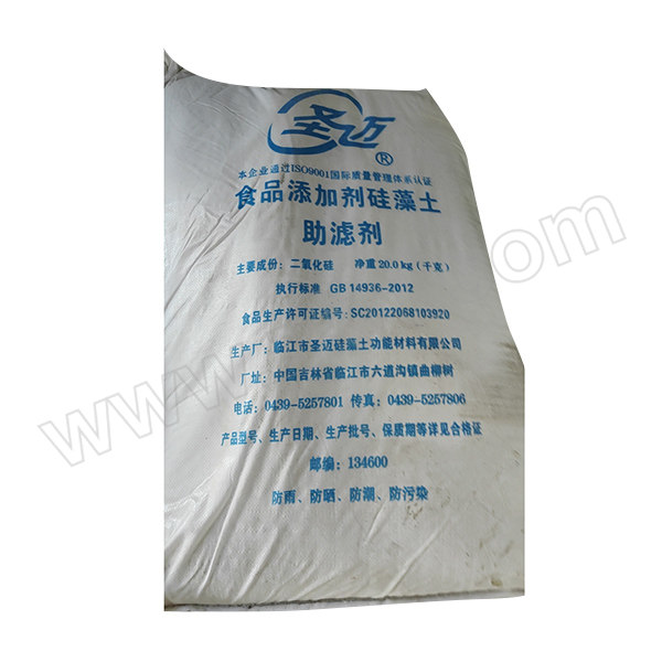 JUYUAN/聚源 食品级硅藻土 GB14936-2012 20kg 1袋