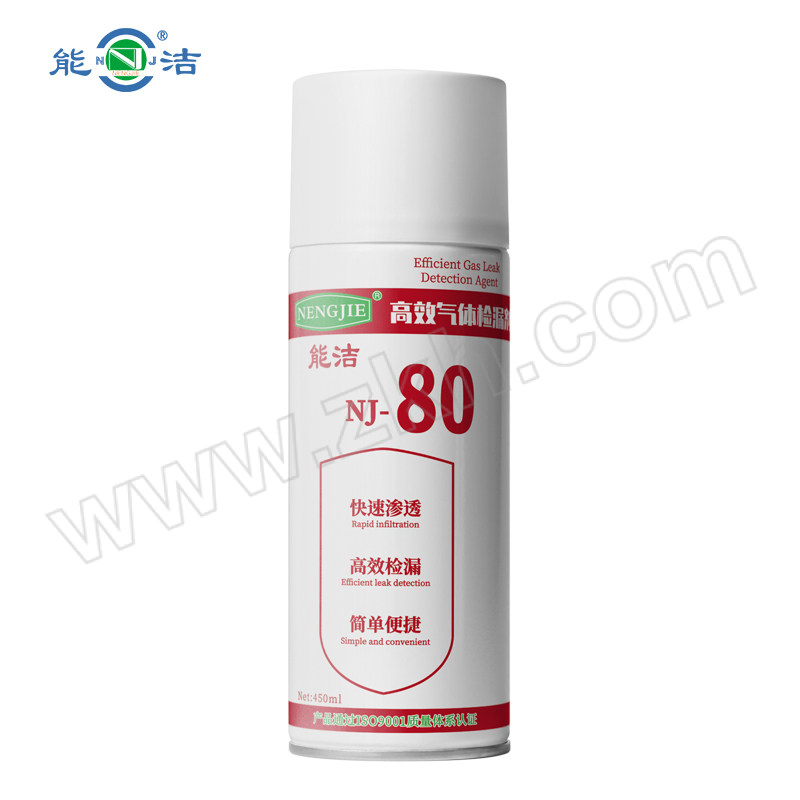NJ/能洁 高效气体检漏剂 NJ-80 450mL×24 1箱