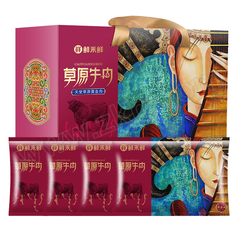 XIANHEXIAN/鲜禾鲜 鲜禾鲜牛肉礼盒 优享礼盒 2000g 1盒