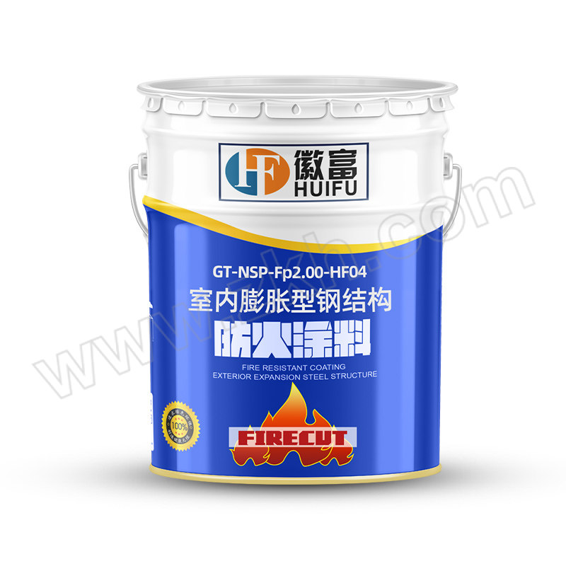 HUIFU/徽富 室内膨胀型钢结构防火涂料(油性) GT-NSP-Fp2.00-HF04 灰色 20kg 1桶