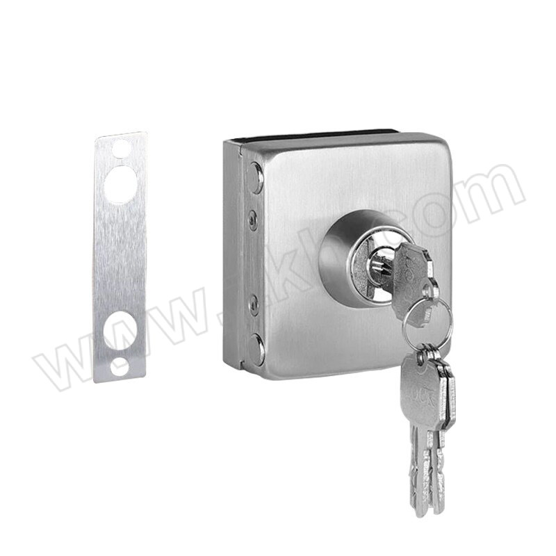JIUZHEN/久臻 玻璃门锁 ZWJ04 方形单开门不带反锁 75×80×38mm 1个