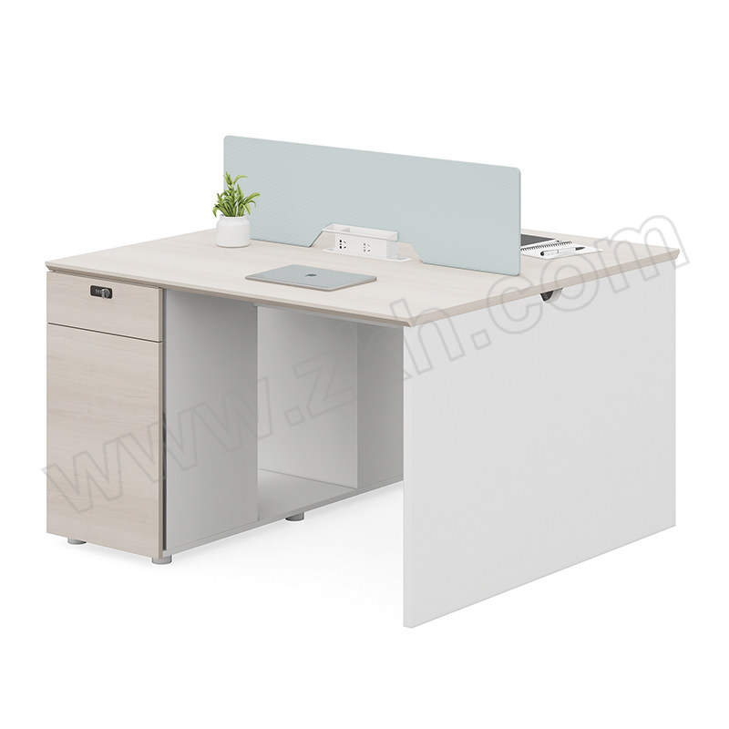 YOUQI/优企 1.2米双人位挡板含插座办公桌工位 YQBGZ-53FLM250 尺寸1200×1200×750mm 1张