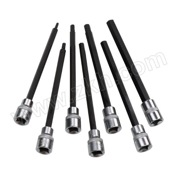 BALANCOM/百炼工具 7件套3/8"方公制内六角旋具套筒组 B715471 3~10mm 1套