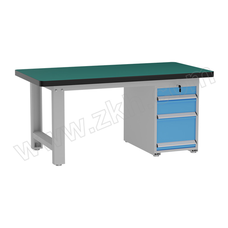 KY/锴源 防静电工作台 KY-GZTF11 尺寸1500×750×800mm 台面承载1t 偏三抽 灰白色 1张