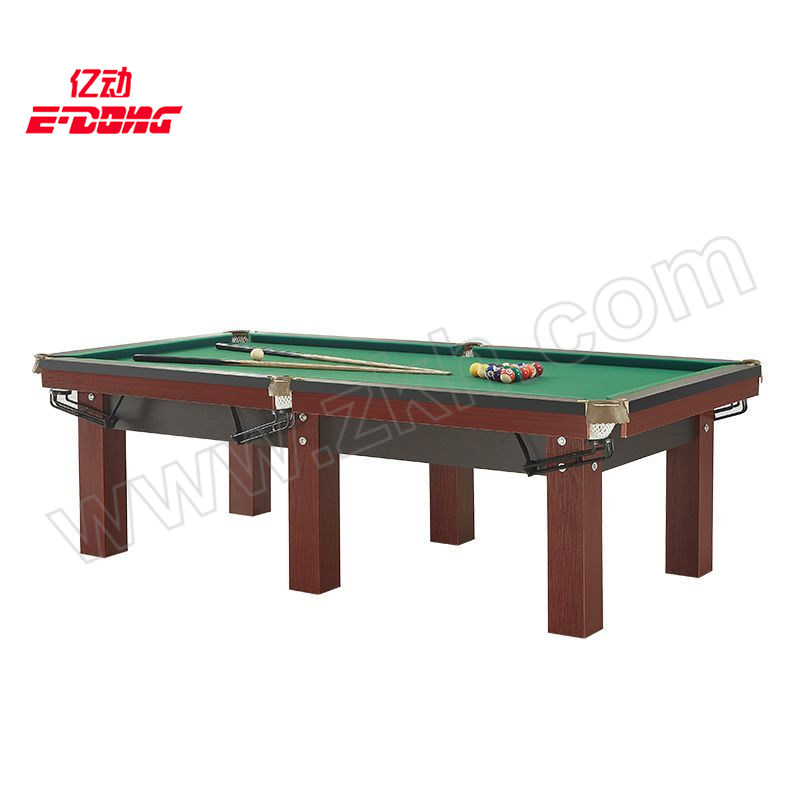 E-DONG/亿动 家用台球桌乒乓球桌二合一 红木色方腿豪配+乒乓球面板 九尺台 含上楼安装 1台