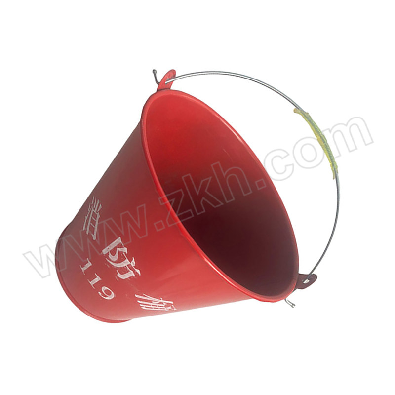 ZKH/震坤行 圆形消防桶 FHTB-01 圆桶烤漆 24×23×16cm 容量8L 1个