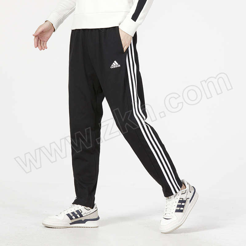 ADIDAS/阿迪达斯 男子运动裤针织长裤 IC0044 S 黑色/白色 1件
