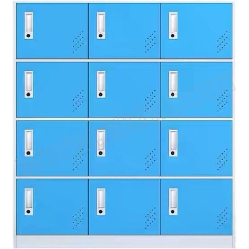 YUKERUI/誉科瑞 白色套蓝色十二门书包柜储物柜 YKR-SBG-0049 尺寸900×400×1000mm 1台