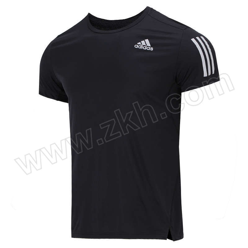 ADIDAS/阿迪达斯 男子圆领短袖T恤 H58591 S 黑色/深银灰 1件