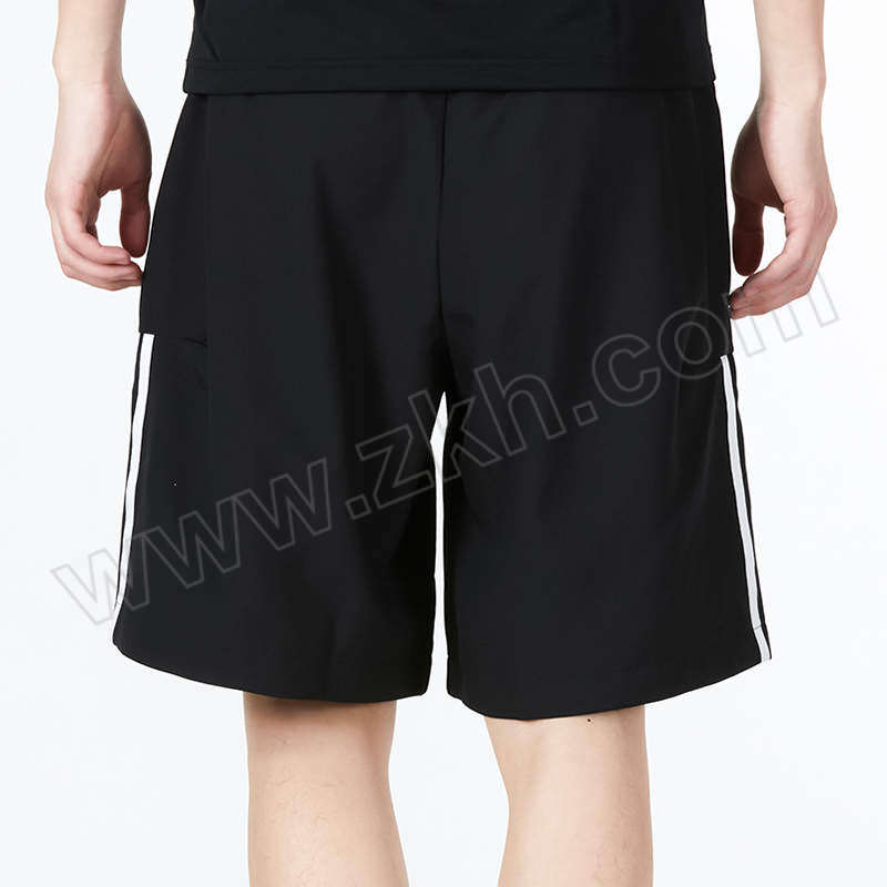 ADIDAS/阿迪达斯 男子休闲梭织短裤 HE7412 M 黑色/白色 1件