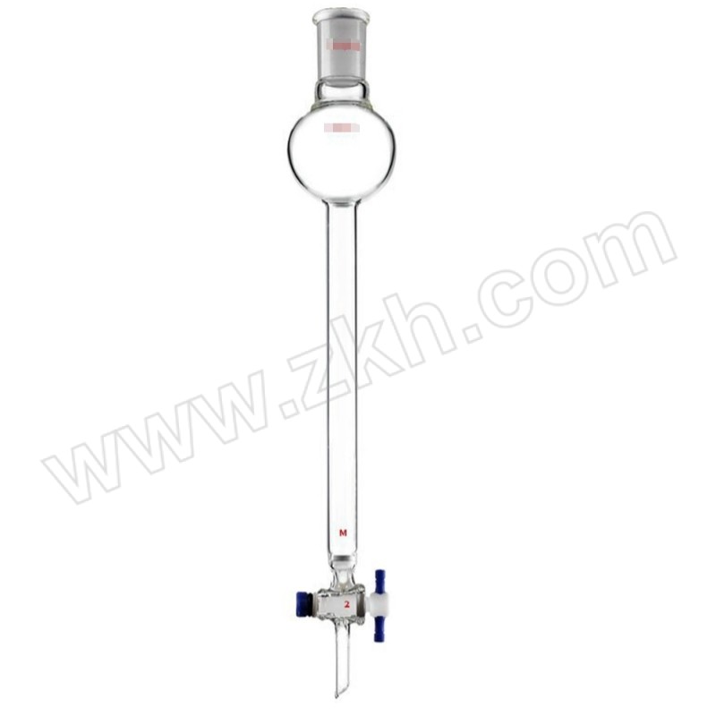 CS LABGLASS/诚盛 具存储球闪式层析柱 CS-C372620 内径20mm 外径26mm 有效长度203mm 24/40 壁厚2.8mm 节门2 1个