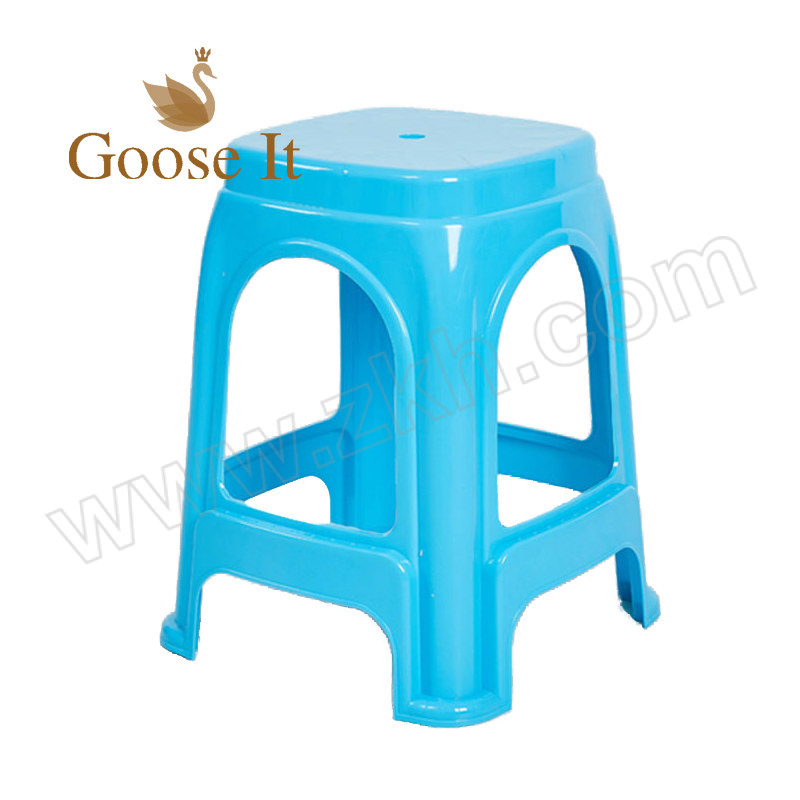 GOOSEIT/谷司帝 蓝色塑料方凳 GI-FD46-B 1个