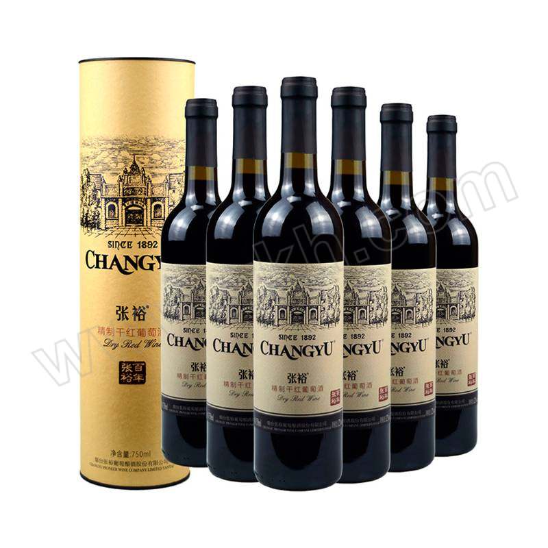 ZHANGYU/张裕 精制干红葡萄酒 6901584901001 750mL 6瓶 1箱
