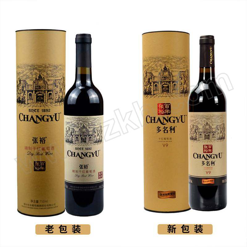 ZHANGYU/张裕 精制干红葡萄酒 6901584901001 750mL 6瓶 1箱