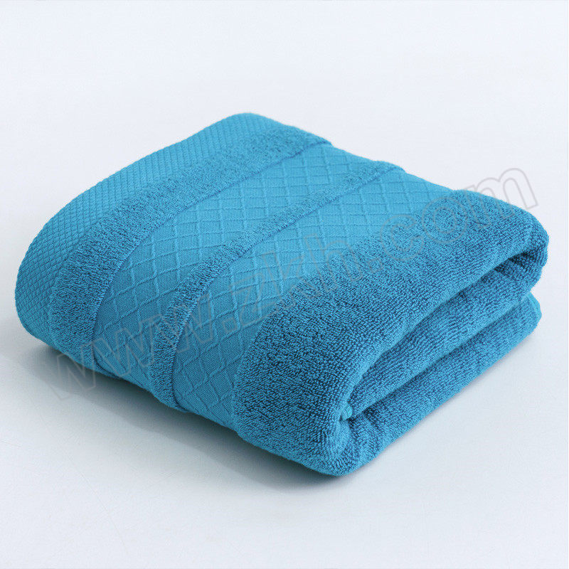 YIXUAN/逸轩 全棉股纱色织毛巾 PR2023120701 35×75cm 小棱形-湖蓝色 1条