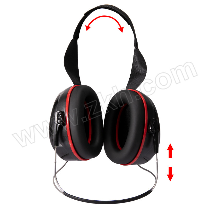 BDS/保盾 颈戴式隔音耳罩 FM-1C 黑红色 SNR:30dB 1副