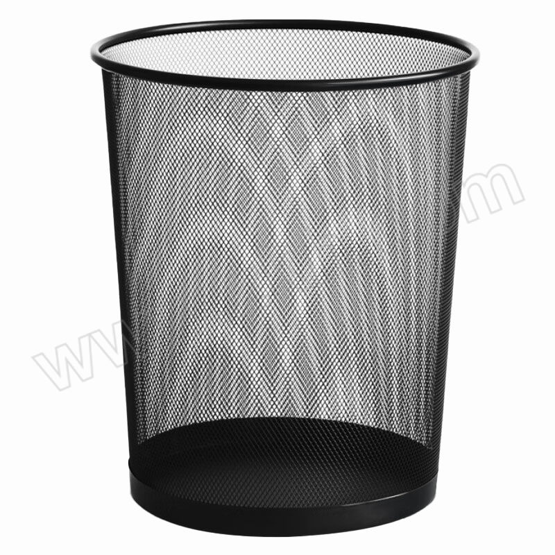 PINLEDI/品乐涤 金属网状圆形垃圾桶 黑色30×34cm 1个